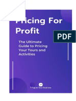 Pricing For Profit - The Ultimate Guide To Pricing Tours and Activities