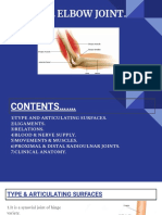 The Anatomy and Movements of the Elbow Joint