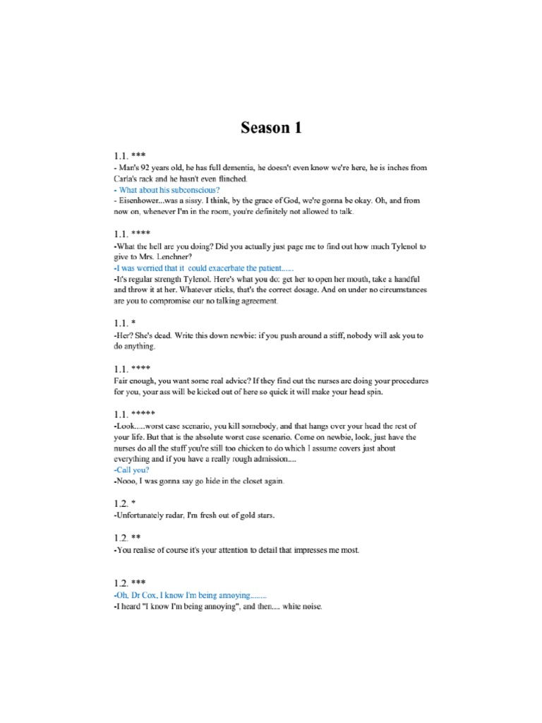 Dr. Cox's Rants and Medical Advice | PDF