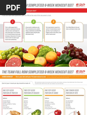 Team Full ROM - Simplied 6-Week Minicut Diet