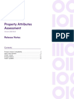 Property Attributes Assessment: Release Notes