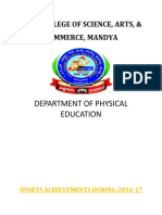 Department of Physical Education: P.E.S. College of Science, Arts, & Commerce, Mandya