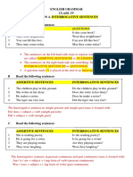 Class 4 - ENGLISH GRAMMAR Lesson 4