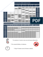 Nuevo Horario de Transporte Propuesta 31 Enero1