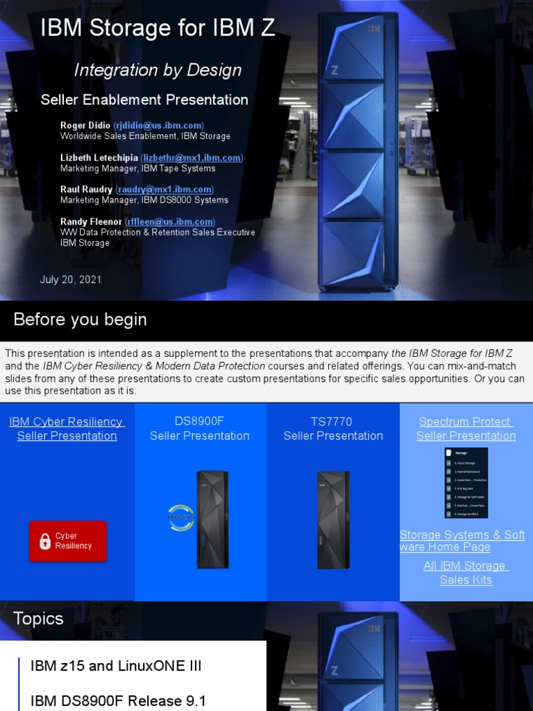 Storage For Z Seller Presentation | PDF | Cloud Computing | Computer ...