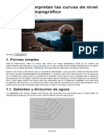 Cómo interpretar curvas de nivel en mapas topográficos