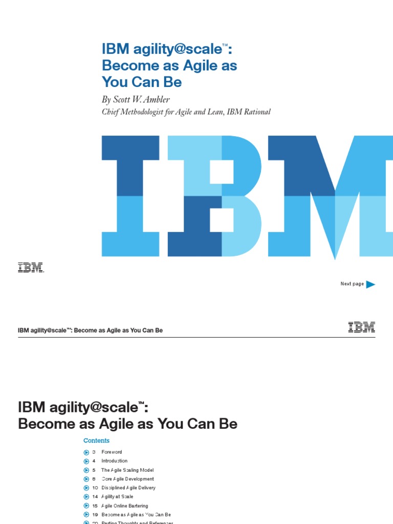 IBM Agility@Scale: Agile Transformation Guide | PDF