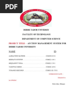 Auction MGT System For Dtu Documentation