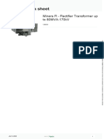 Product Data Sheet: Minera R - Rectifier Transformer Up To 80MVA-170kV