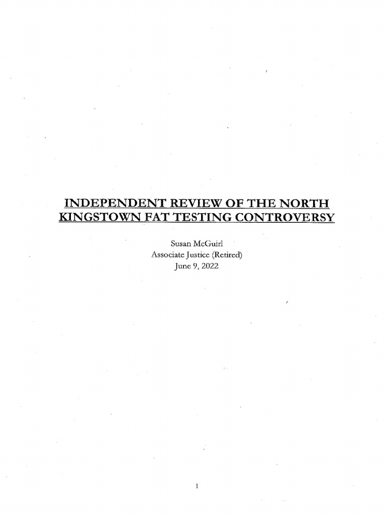 The North Kingstown Town Council Report PDF