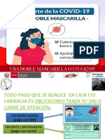 Afiche Doble Mascarilla
