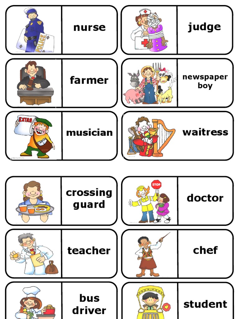 Occupations Domino Games 45421 PDF