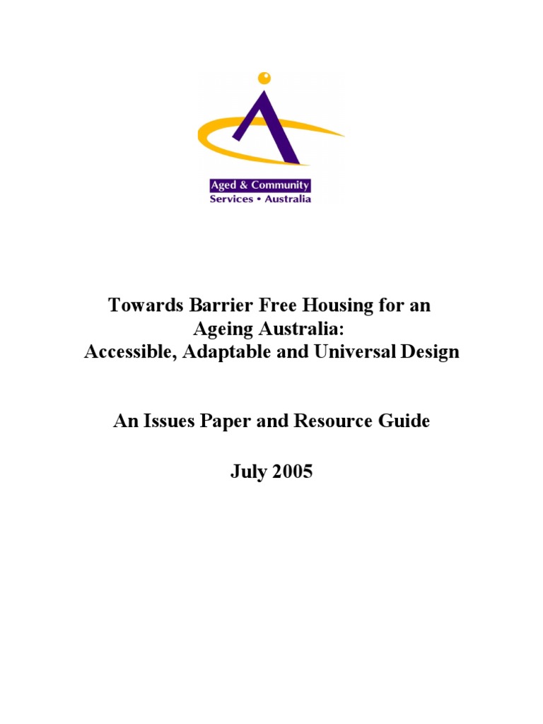 Accessible Housing Paper - Final July 05 | PDF | Accessibility ...