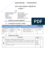 2º Sesion Matematica Aprendemos Una Manera Rapida de Contar