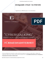 CyberStalking (Perseguição Virtual - Na Internet)