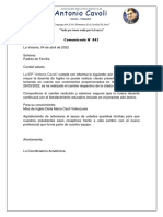 Comunicado N002 - Coordinadora