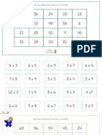 Tablero Tablas Multiplicar