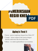 Pemeriksaan Regio Knee I: Kuswardani