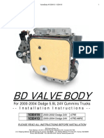 BD Valve Body: For 2000-2004 Dodge 5.9L 24V Cummins Trucks