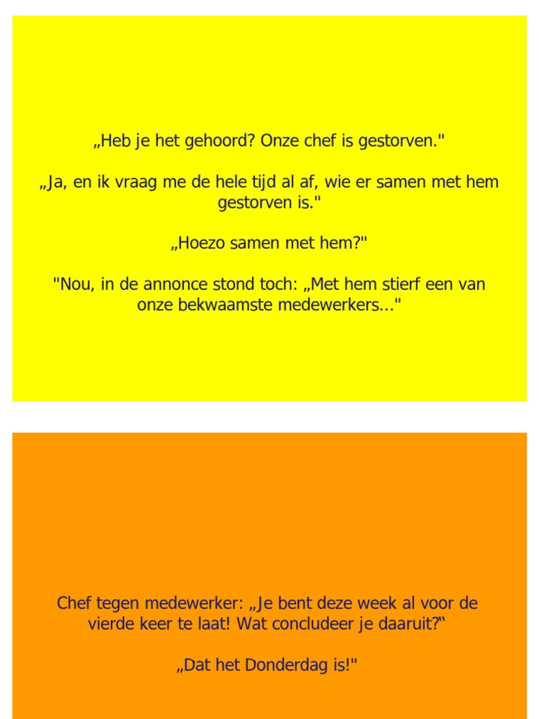 Leuke anekdotes voor op het werk!
