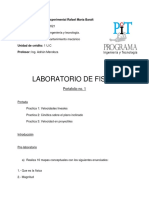 Lab. de Fisica. Portafolio No. 1