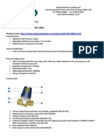 22mm Pressure Reducing Valve