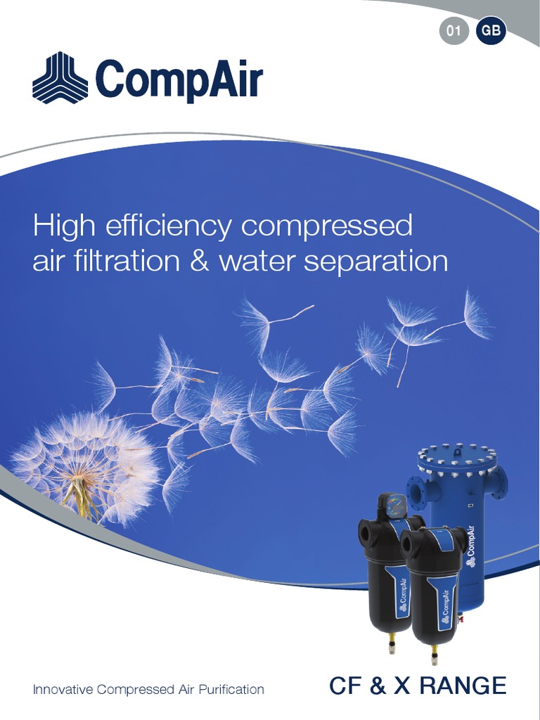 High Efficiency Compressed Air Filtration & Water Separation | PDF ...