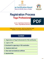 Yoga Professionals Level 1, 2 Registration Process - YCB (Swasti Yoga Center)