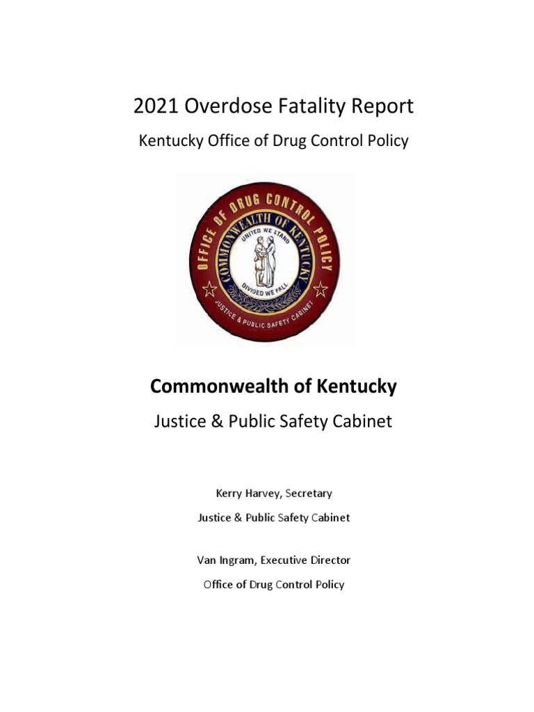 Kentucky Overdose Deaths Report | PDF | Fentanyl | Drug Overdose