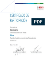 Filtros Certificado