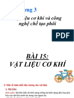 Bai 15+16 Vat lieu co khi. +Công nghệ chế tạo phôi (t1)