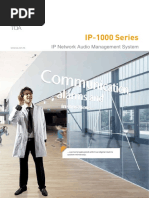 IP-1000 Series: IP Network Audio Management System