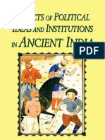 Aspects of Political Ideas and Institutions in Ancient India