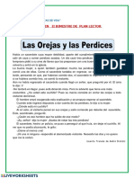 Examen Ii Bimestre de Plan Lector: Institución E Ducativa "SEMILLITAS DE VIDA"