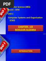 Chapter 3 Boolean Algebra