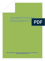 Hazardous Waste Management Plan