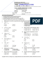 Soal PAS Bahasa Arab Kelas IV Semester 1