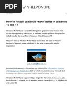 How To Restore Windows Photo Viewer in Windows 10 and 11 Winhelponline