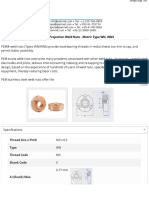 Part # WN-M3-0CU, Self-Locating Projection Weld Nuts - Metric Type WN, WNS