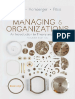 Managing and Organizations - An Introduction To Theory and Practice
