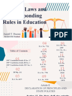 Relevant Laws in Education