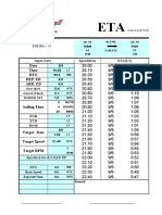 Date Time DTG Dep. ZD Arr. ZD: Input Data Speed (KTS) Eta (LT)