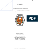 Analisis Manajemen Usaha Fotocopy Jaya