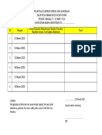 Format Rekapitulasi Laporan Kinerja Kepala Madrasah