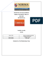 Institute of Management Nirma University Mba-Ft 2021-2023 Sip Proposal