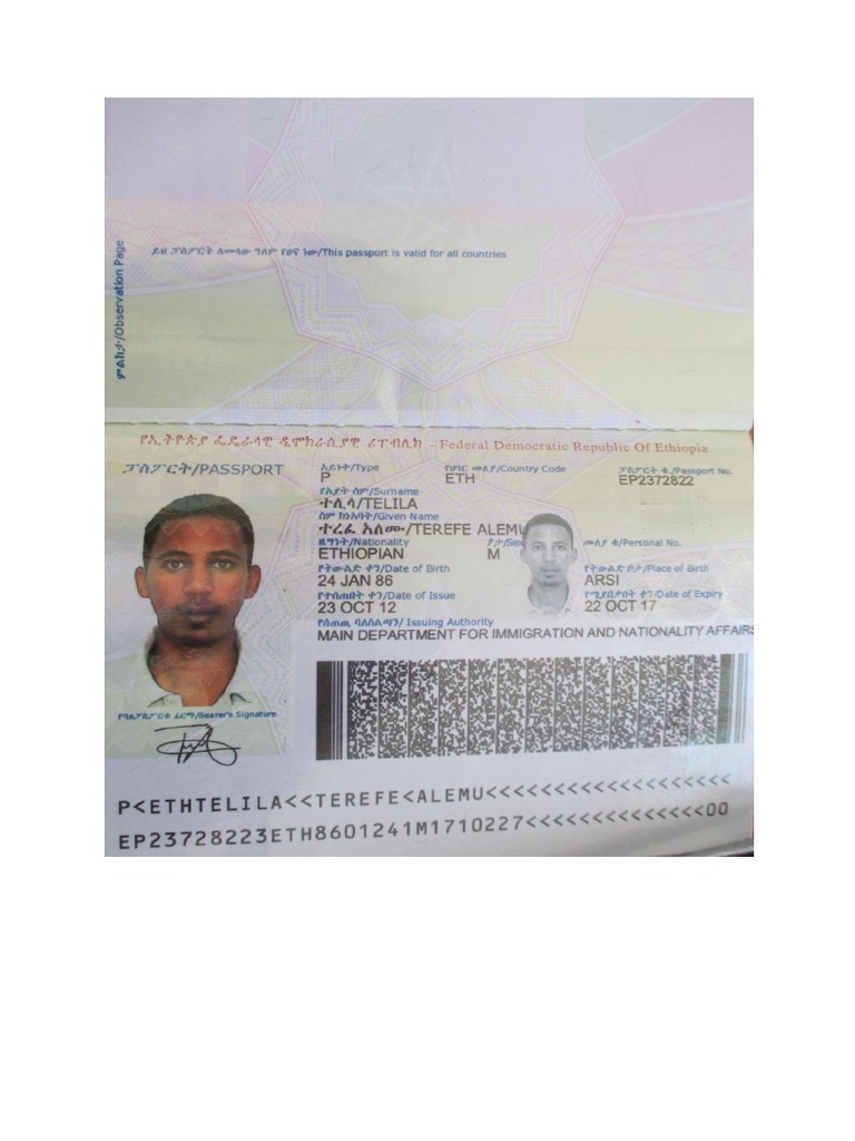Pass Port and Visa | PDF