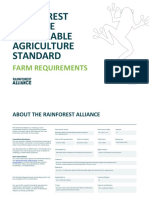 Rainforest Alliance Sustainable Agriculture Standard: Farm Requirements