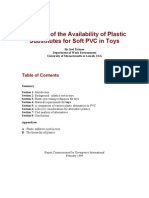 A Review of The Availability of Plastic Substitutes For Soft PVC in Toys