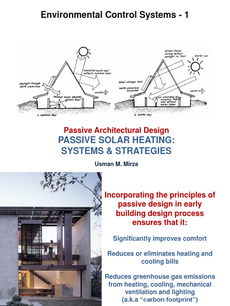 Passive Solar Heating Systems Overview | PDF | Solar Energy ...