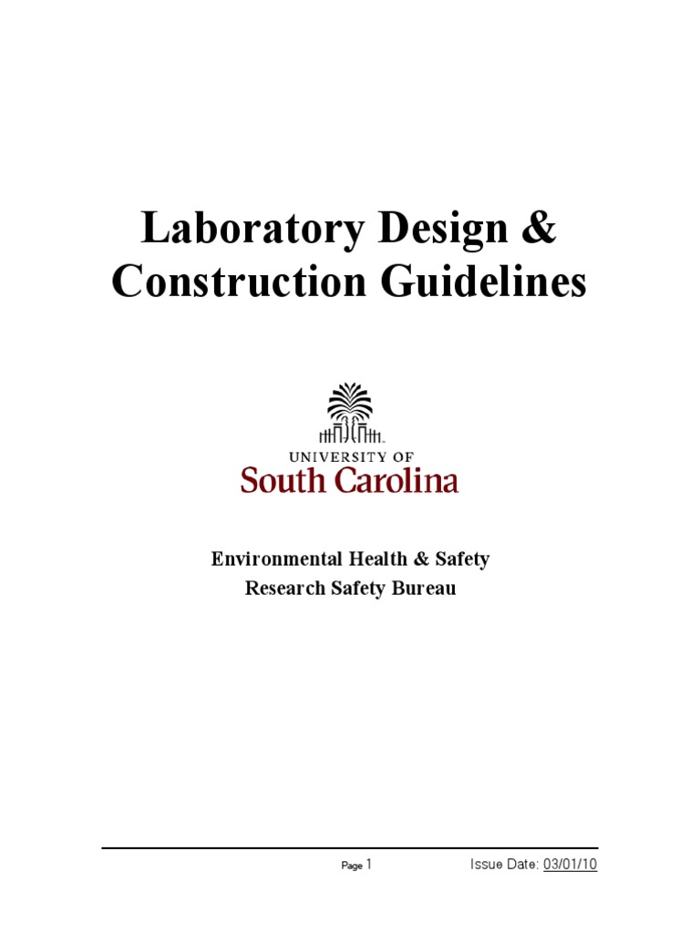 Laboratory Design & Construction Guidelines: Environmental Health ...